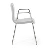 silla confidente blanco cube con brazos piel sintetica 5