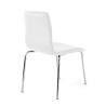 silla confidente blanco cube 4 patas piel sintetica 5