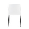 silla confidente blanco cube 4 patas piel sintetica 6