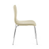 silla confidente beige cube 4 patas piel sintetica 5