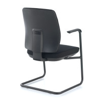 Silla confidente Wind estructura patin - negro Second image