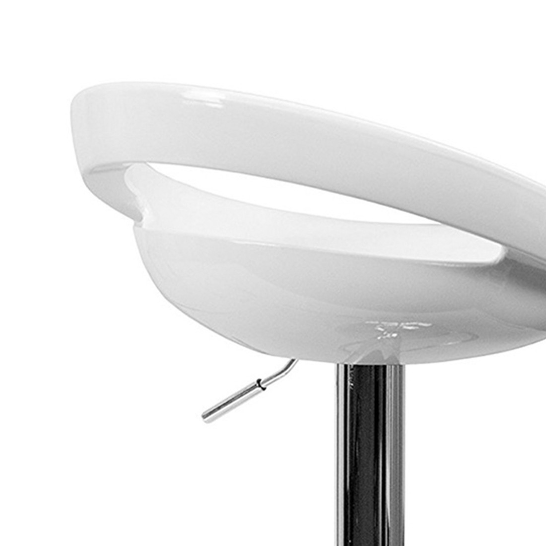 taburete de oficina blanco mirko plastico 4
