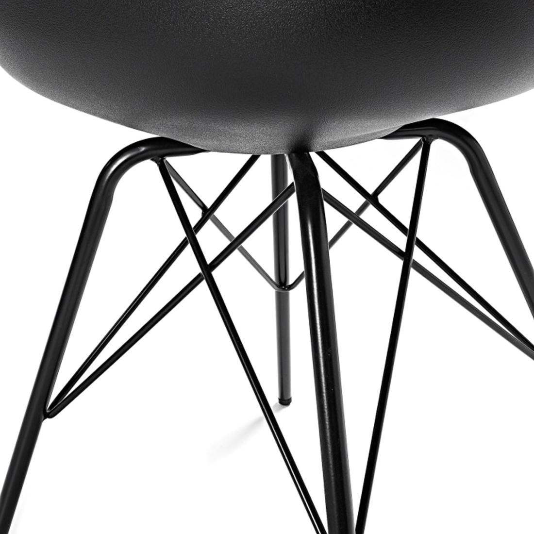 silla nordica negro nordic silla pata metalica plastico 6
