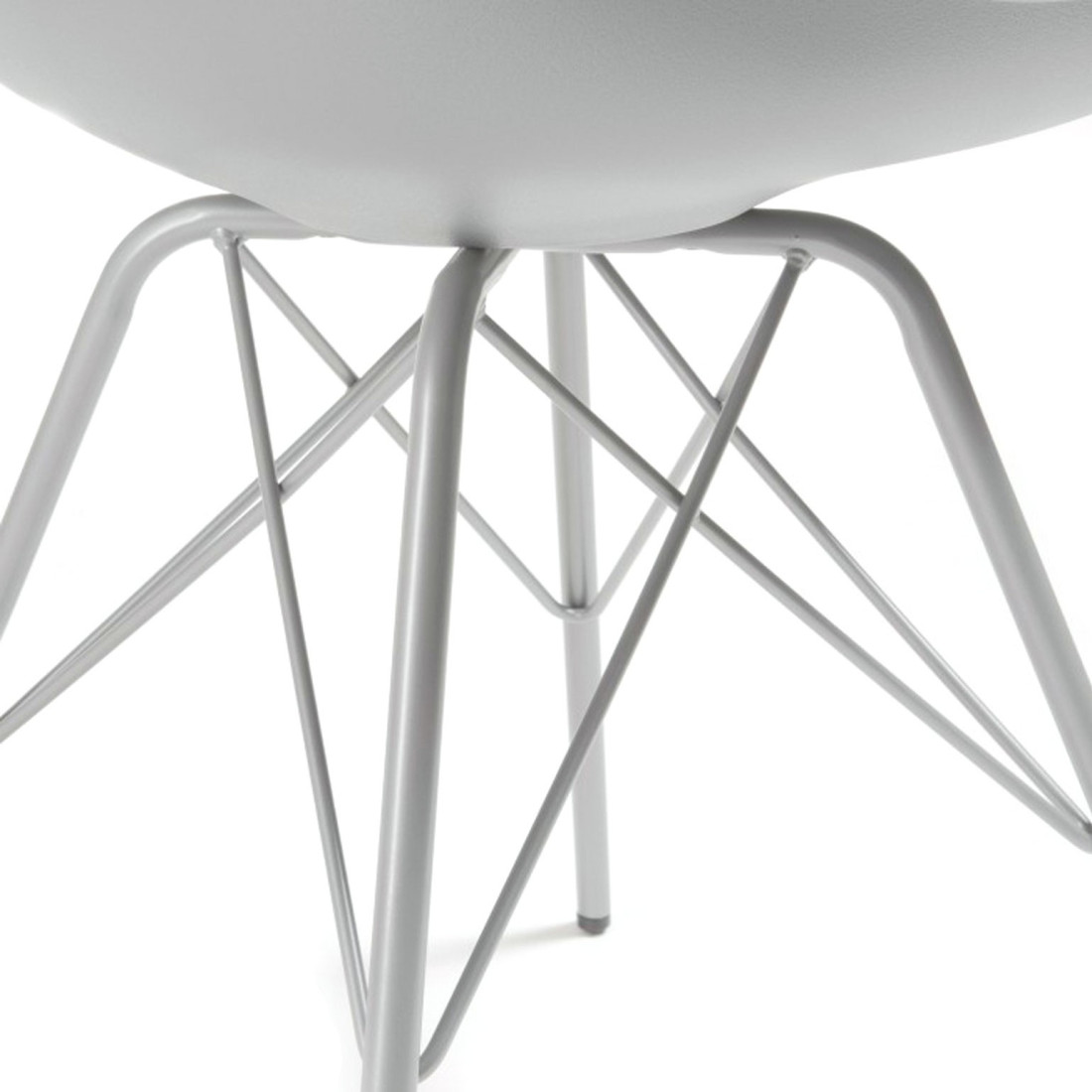 silla nordica gris nordic silla pata metalica plastico 5
