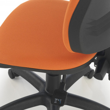 Silla de escritorio giratoria Eco2 naranja