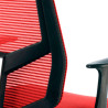 silla giratoria rojo air malla 8