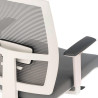 silla ergonomica gris kendo estructura blanca malla 8