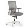 Silla de oficina Kendo white, brazos ajustables, red - Gris
