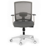 silla ergonomica gris kendo estructura blanca malla 4