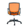 silla giratoria naranja nicole silla estructura negra malla 5