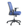 silla giratoria azul nicole silla estructura negra malla 6