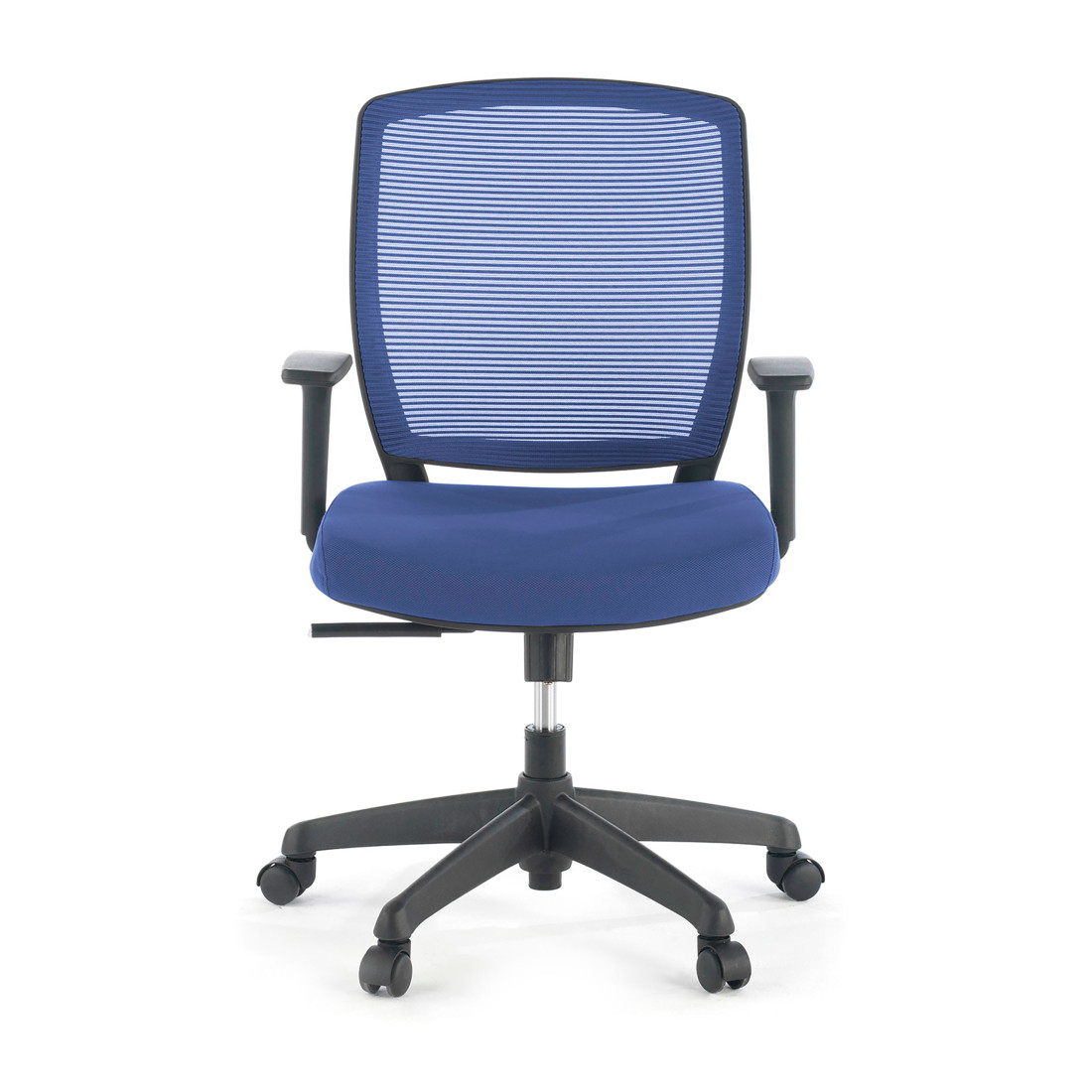 silla giratoria azul nicole silla estructura negra malla 3