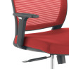 silla giratoria rojo nicole silla estructura negra malla 7