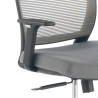 silla giratoria gris nicole silla estructura negra malla 4