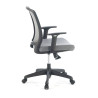 silla giratoria gris nicole silla estructura negra malla 6