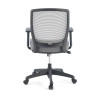 silla giratoria gris nicole silla estructura negra malla 8