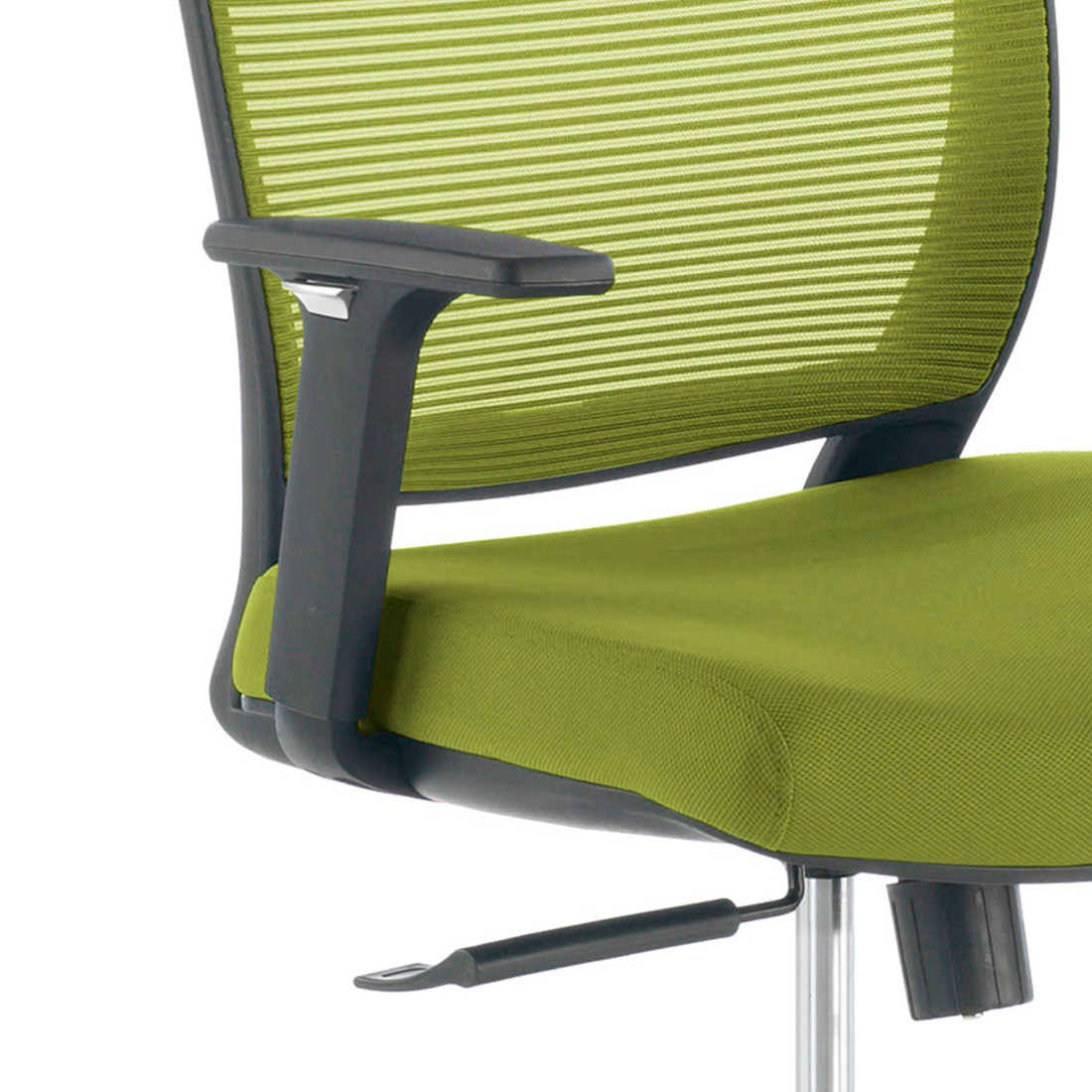 silla giratoria verde nicole silla estructura negra malla 4