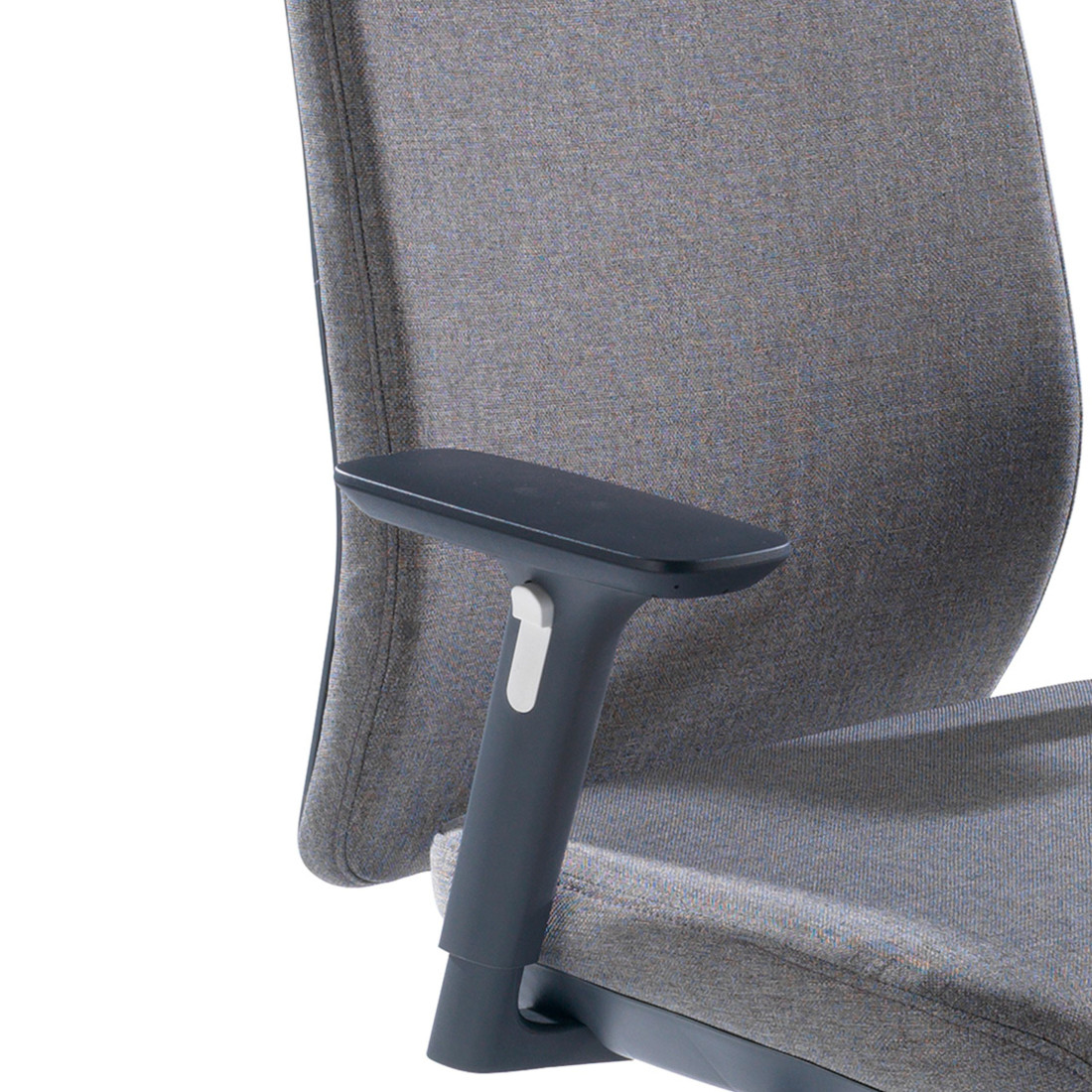 silla giratoria gris wind tapizada tejido tela 7