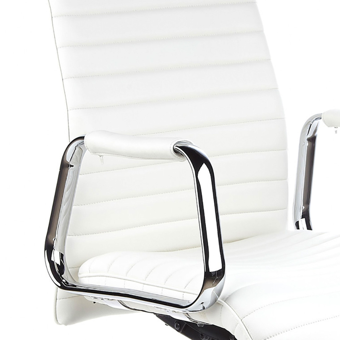 sillon de oficina blanco jaguar piel natural piel natural 8