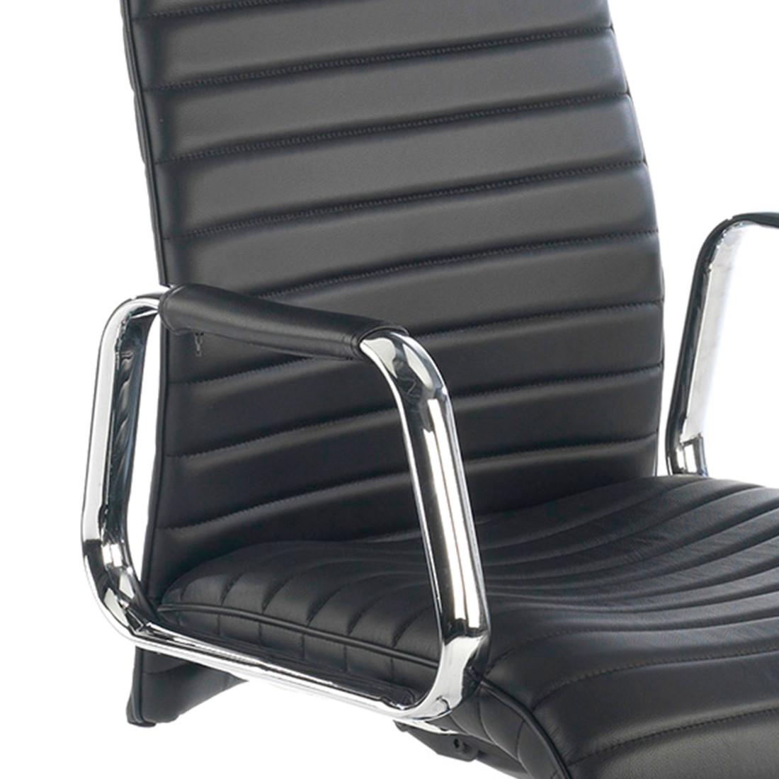 sillon de oficina negro jaguar ecopiel piel sintetica 7