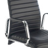 sillon de oficina negro jaguar piel natural piel natural 7