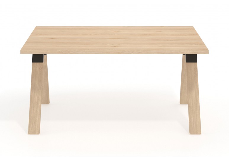Mesa de escritorio Uve estructura madera