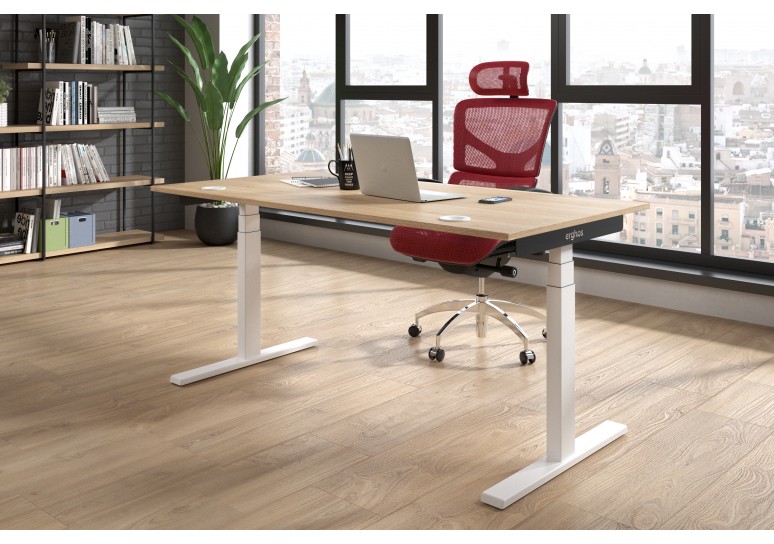 Erghos smart pro mesa elevable electrica estructura blanca