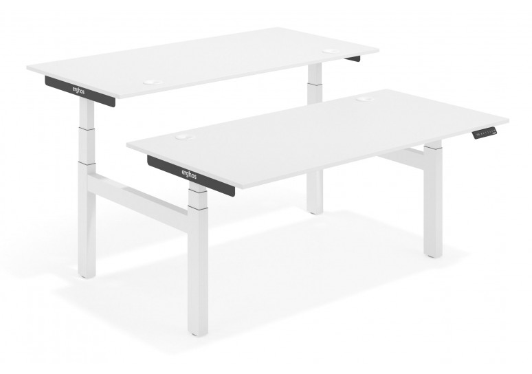 Erghos smart pro mesa multipuesto elevable estructura blanca