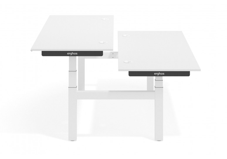 Erghos smart pro mesa multipuesto elevable estructura blanca