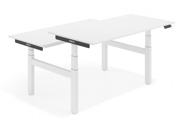 Erghos smart pro mesa multipuesto elevable estructura blanca