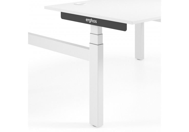 Erghos smart pro mesa multipuesto elevable estructura blanca