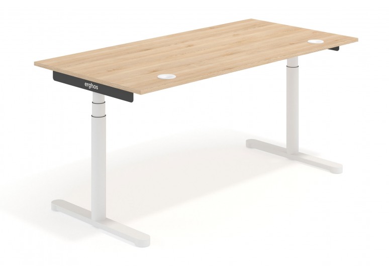 Erghos core mesa elevable premium estructura blanca