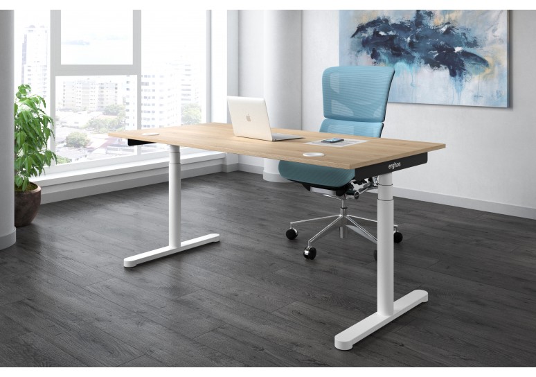 Erghos core mesa elevable premium estructura blanca