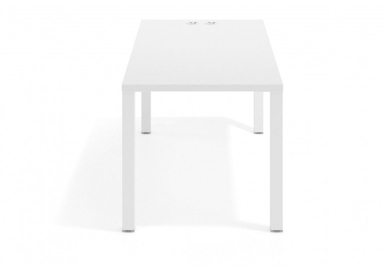 Mesa de escritorio Quadra estructura blanca