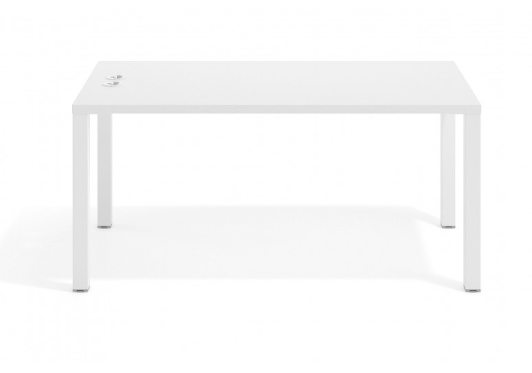 Mesa de escritorio Quadra estructura blanca