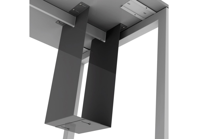 Porta CPU Kubika/Link/Forest - aluminio, para mesa fondo 60/126cm