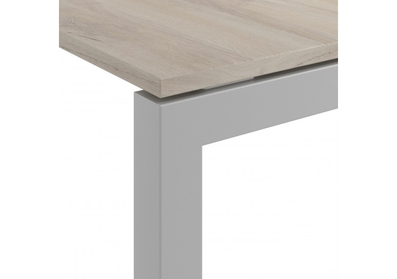 Mesa de escritorio Kubika fondo 80 estructura aluminio