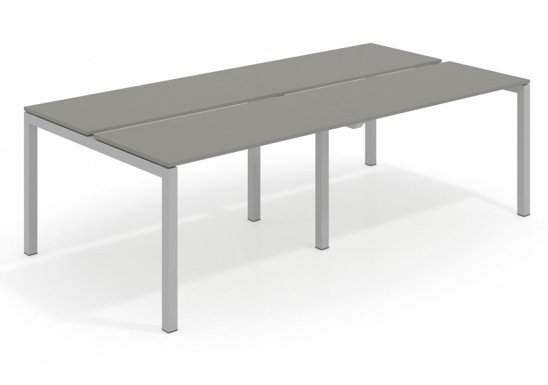 Mesa multipuesto bench doble Kubika 126  estructura aluminio