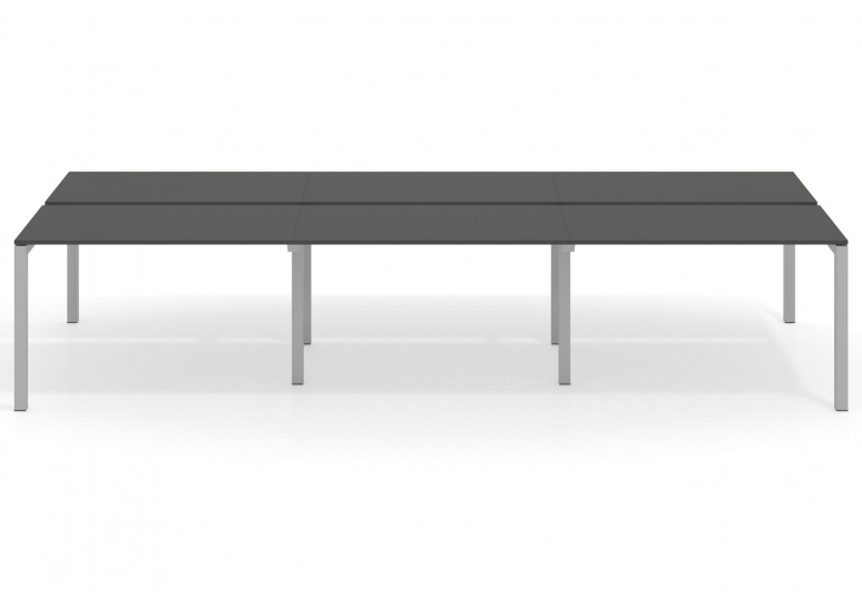 Mesa multipuesto bench triple Kubika 126  estructura aluminio