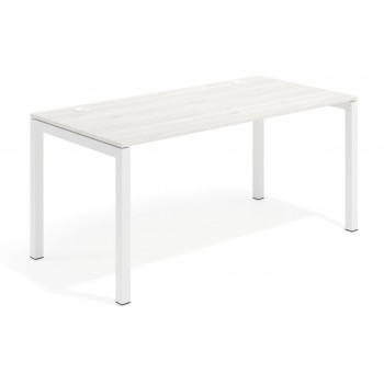 Kubika - Mesa de escritorio Kubika fondo 80 estructura blanca - Imagen 1