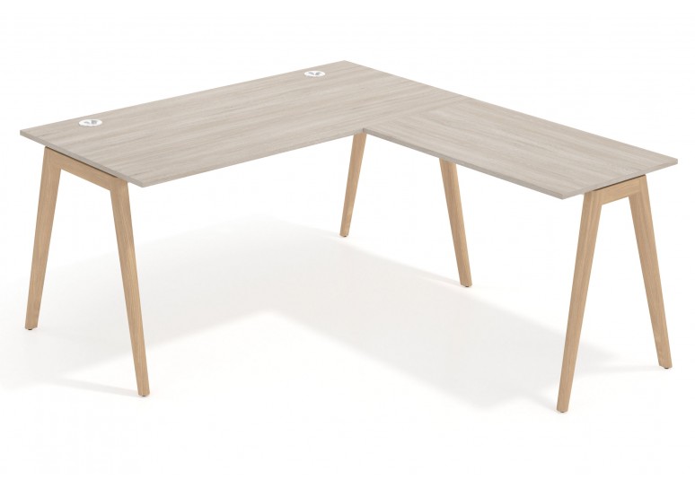 Mesa de escritorio con ala forest, estructura madera maciza