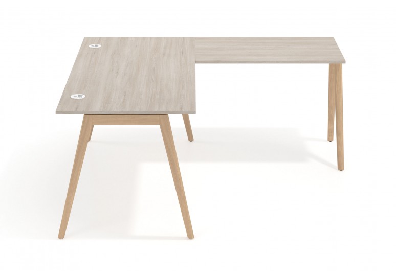 Mesa de escritorio con ala forest, estructura madera maciza