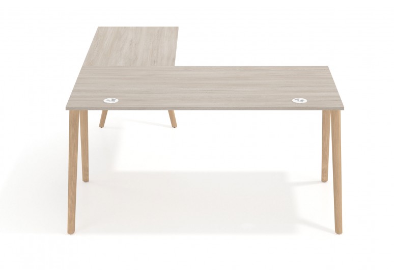 Mesa de escritorio con ala forest, estructura madera maciza