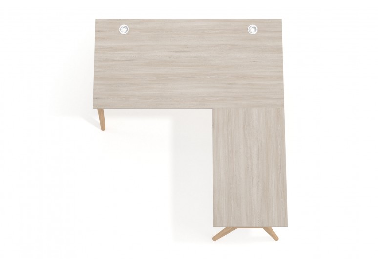 Mesa de escritorio con ala forest, estructura madera maciza