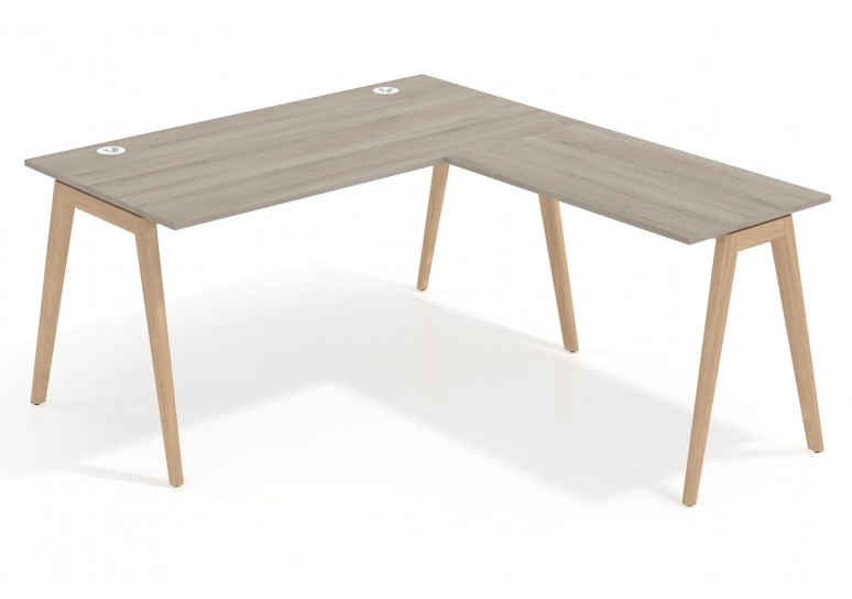 Mesa de escritorio con ala forest, estructura madera maciza