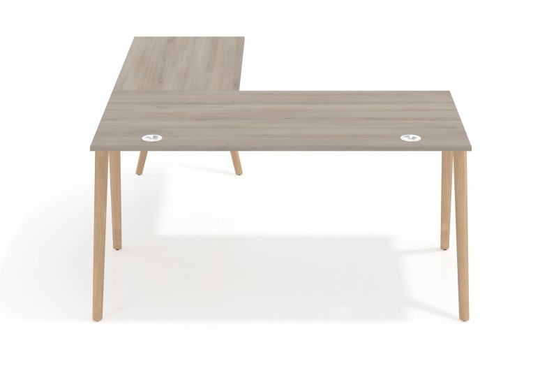 Mesa de escritorio con ala forest, estructura madera maciza
