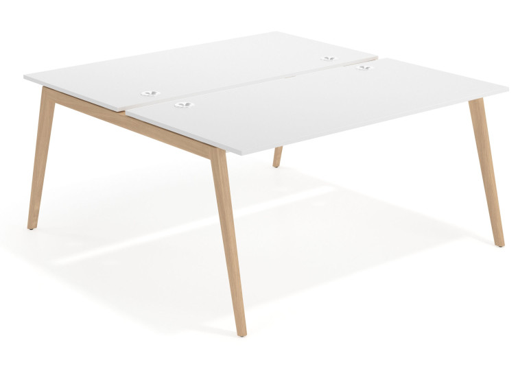 Combinacion Mesa multipuesto bench serie Forest 166 - Pizarra, 120x166 cm, Sin divisor