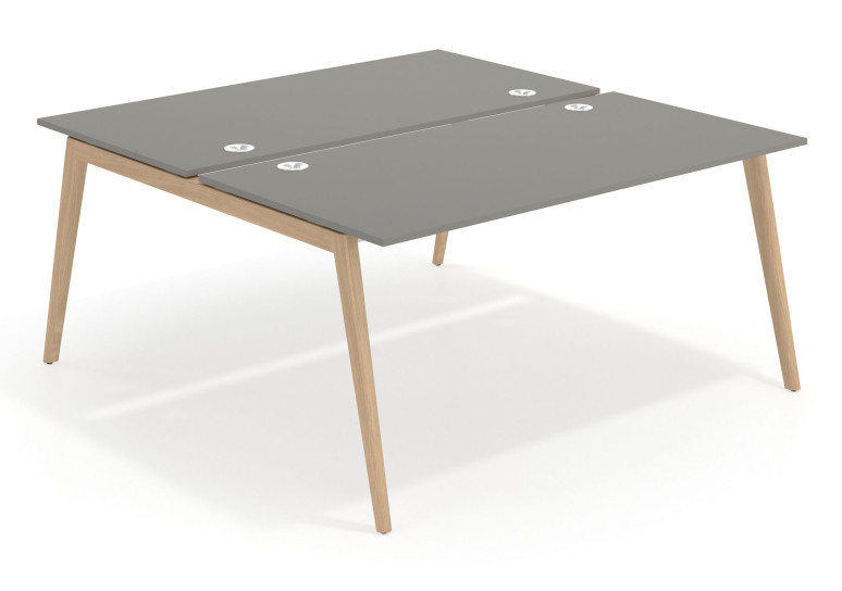 Combinacion Mesa multipuesto bench serie Forest 166 - Pizarra, 120x166 cm, Sin divisor