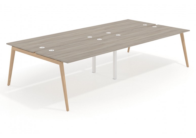 Mesa multipuesto bench doble serie Forest 166
