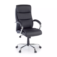 Sillón de Oficina Leicester, doble acolchado - negro